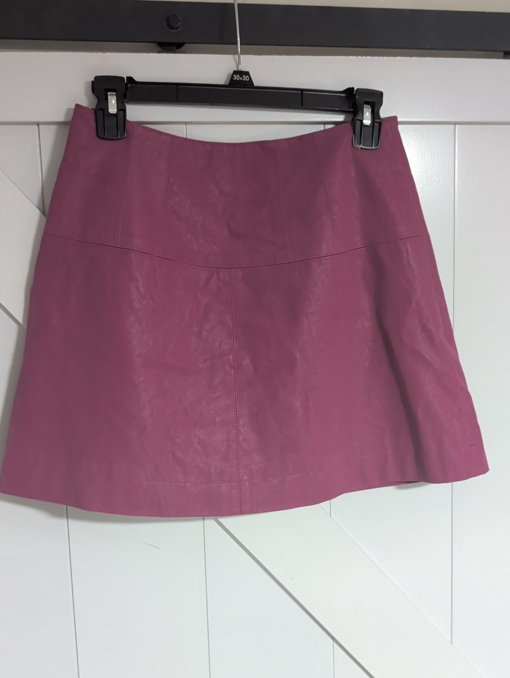 Free People Modern Femme Vegan Leather Mini Skirt Pink Size 6